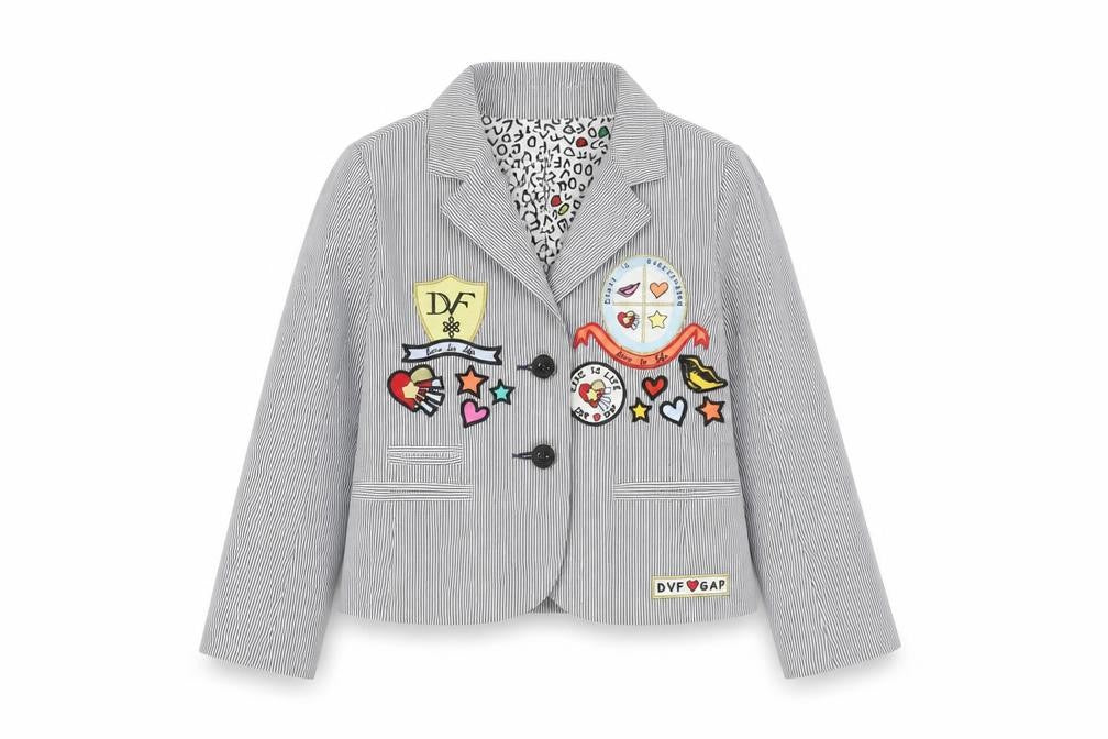 Gap Kids Grey Pinstripe Blazer for Girls - Size S