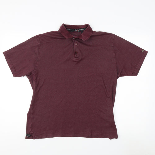 Colin Montgomerie Men's Polo Shirt, Large, Red