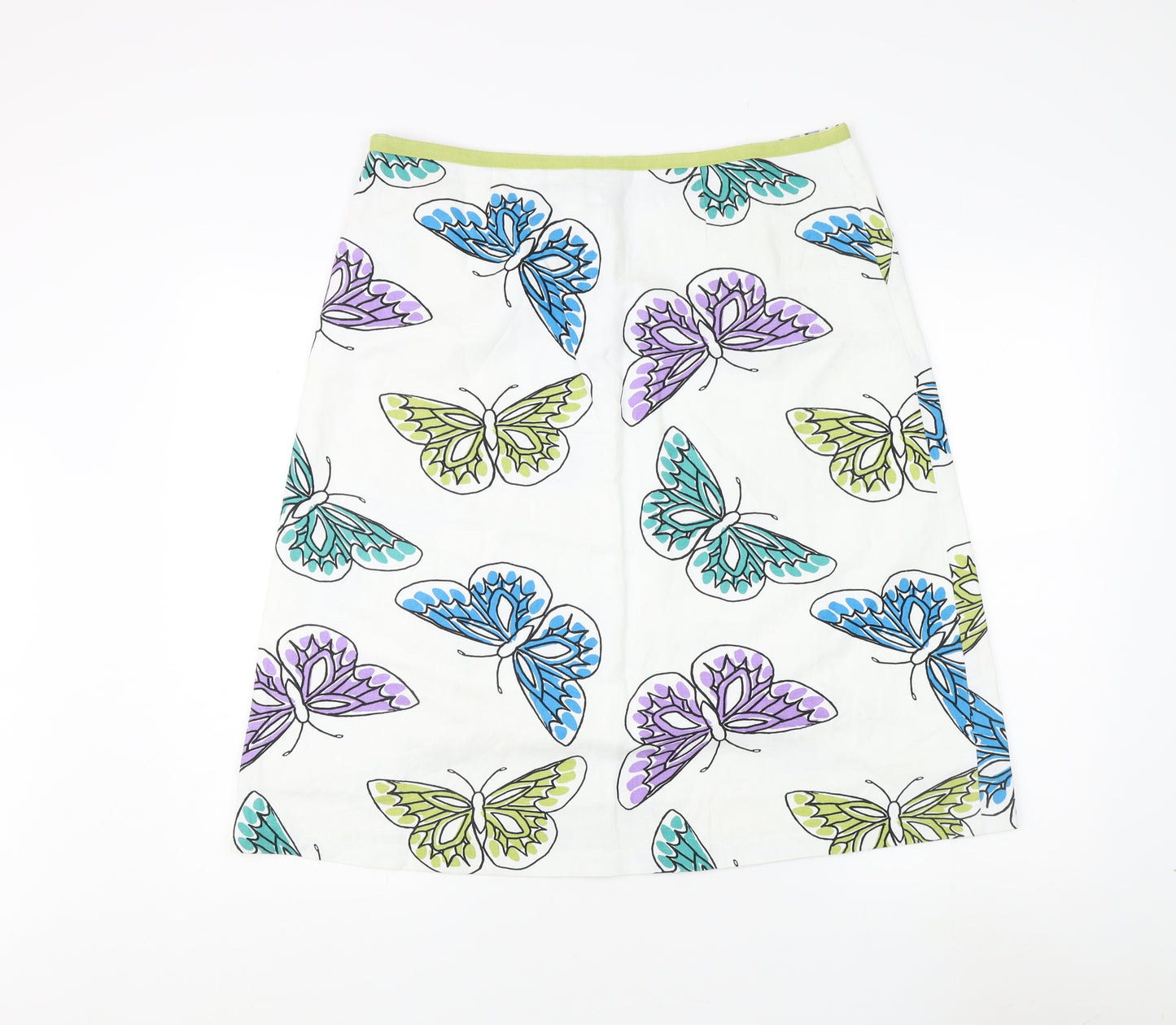 Laura Ashley Women's Multicoloured Animal Print Skirt - Size 16
