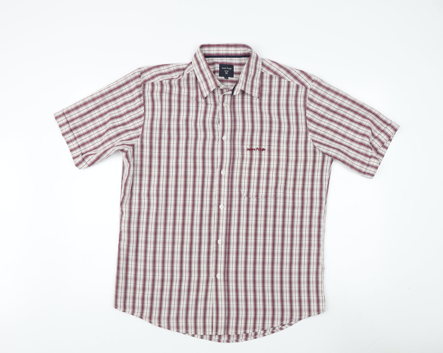 James Pringle Men's Multicoloured Plaid Shirt, M
