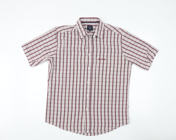 James Pringle Men's Multicoloured Plaid Shirt, M