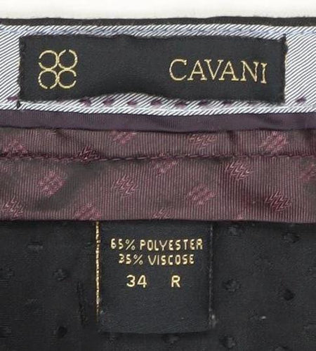 Cavani Black Men's Dress Pants 34 Straight-Leg