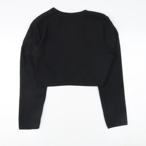 Mackays Women's Black Cropped Jacket, Size 12