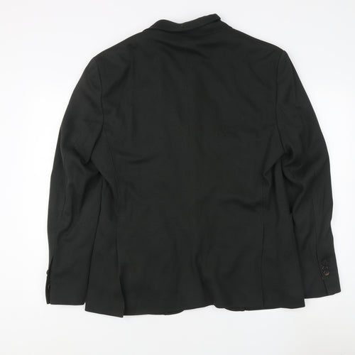 Massimo Dutti Men's Black Blazer, Size 40, Formal