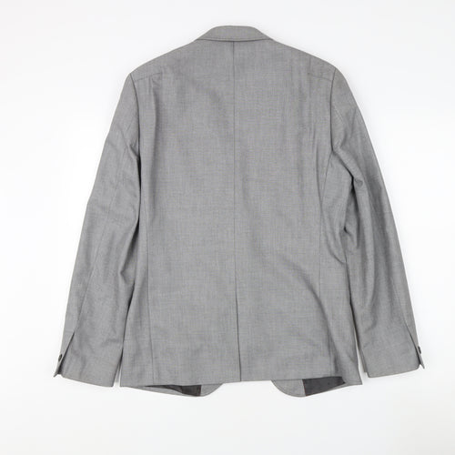 White Label Men's Grey Blazer 38 Regular Jacket