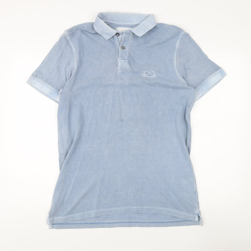 Weird Fish Men's Blue Polo - Small, Casual Cotton
