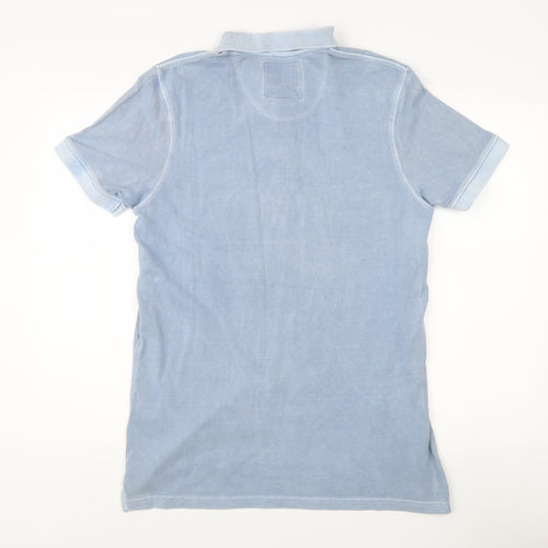 Weird Fish Men's Blue Polo - Small, Casual Cotton