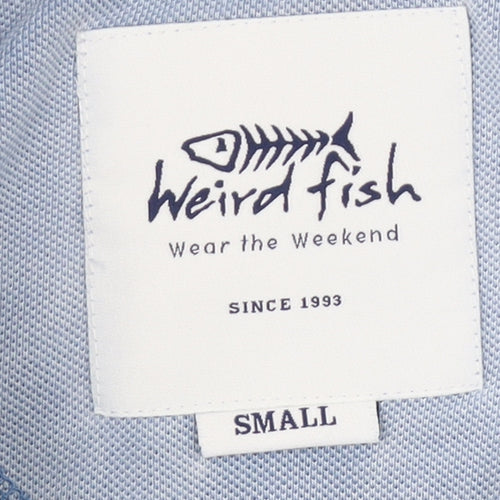 Weird Fish Men's Blue Polo - Small, Casual Cotton