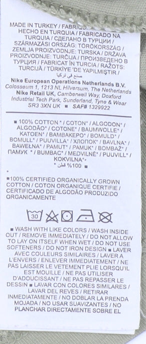 Nike Unisex Green XS Basic T-Shirt