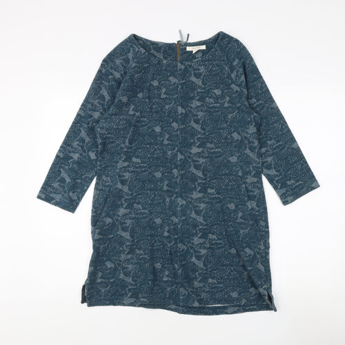 White Stuff Women's Blue Shift Dress Size 12