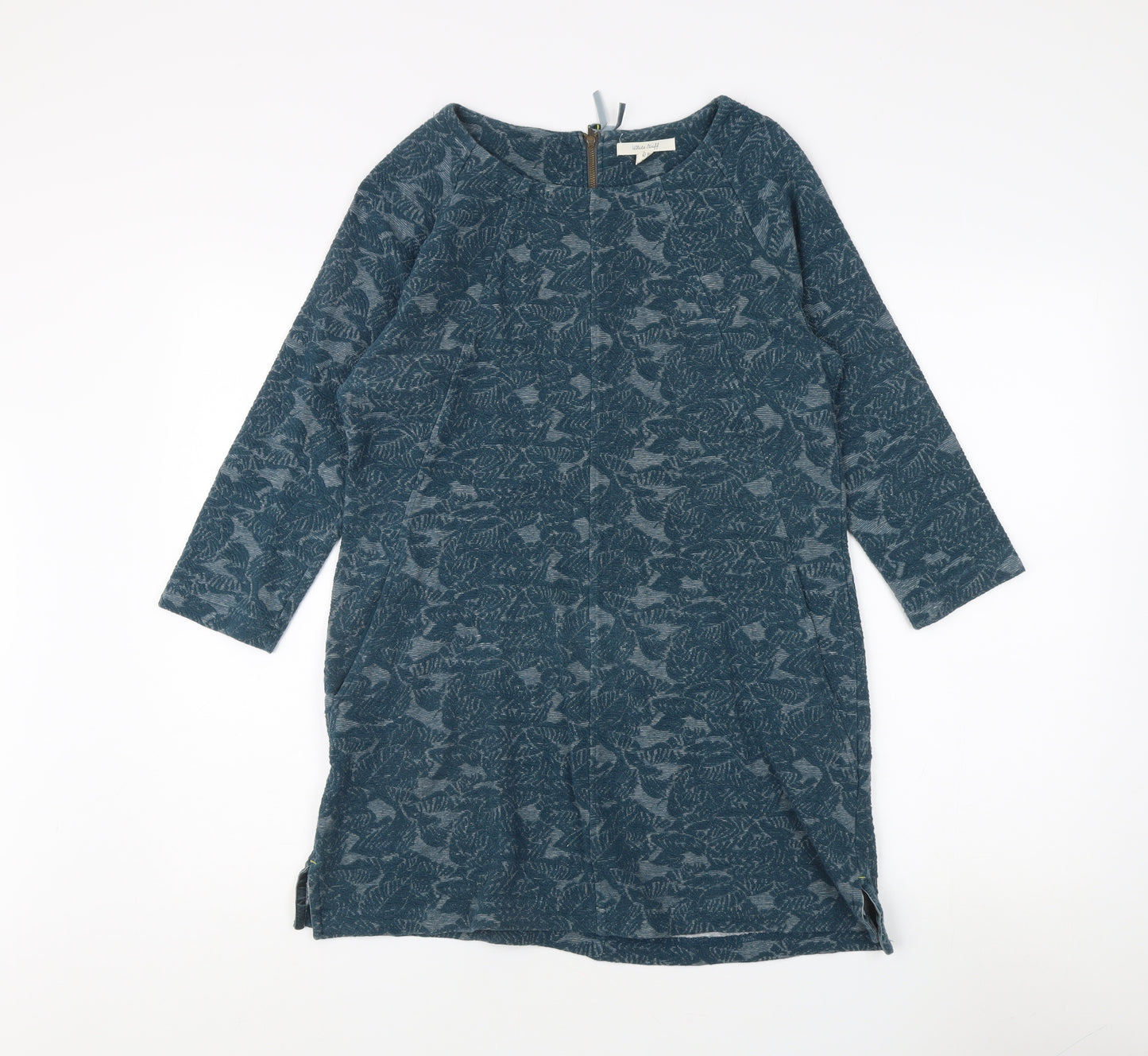 White Stuff Women's Blue Shift Dress Size 12