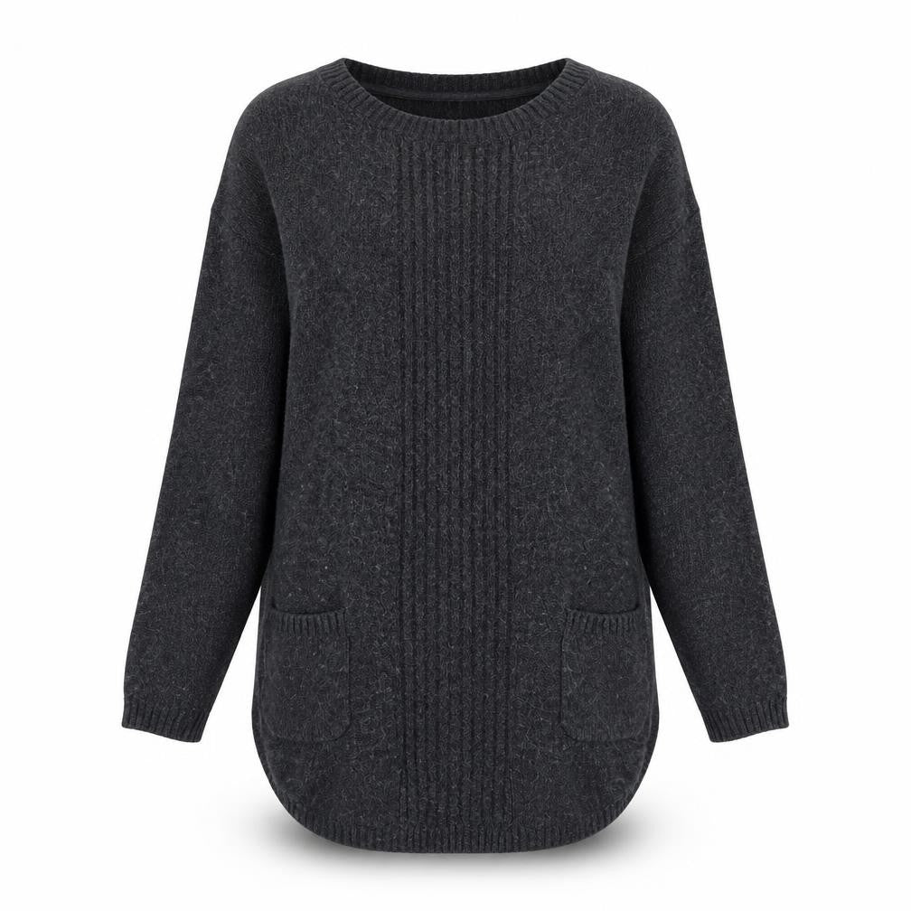 Front view of FatFace Women's Black jumper, size 6