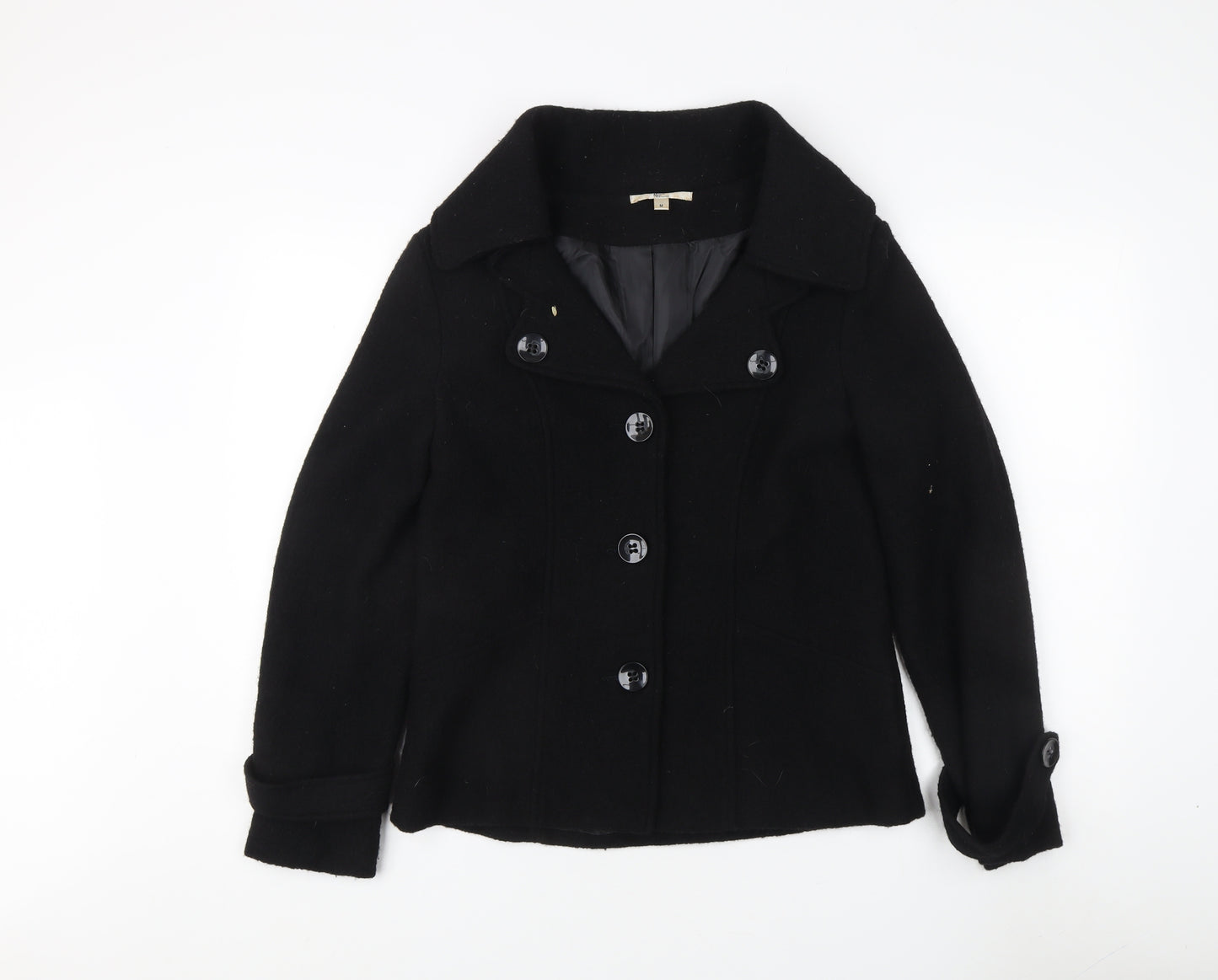 Kuss Collection Women's Black Wool Jacket M