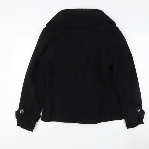 Kuss Collection Women's Black Wool Jacket M