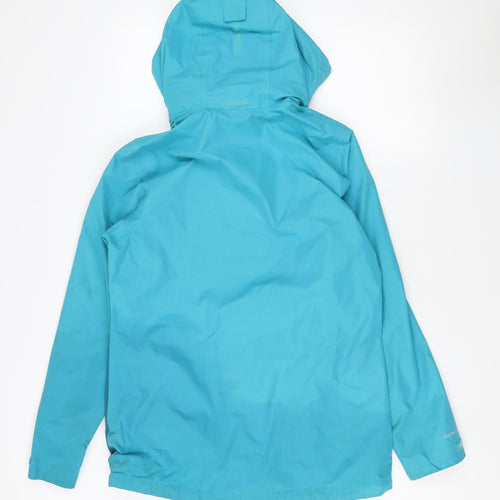 Regatta Women's Blue Rain Jacket, Size 12, Hooded, Outdoor