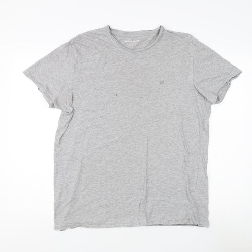 Jack & Jones Men’s Grey XL Crew Neck T-Shirt