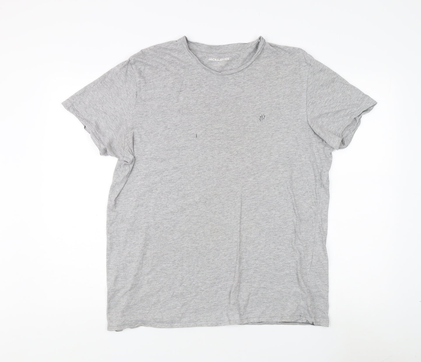 Jack & Jones Men’s Grey XL Crew Neck T-Shirt