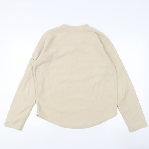 TOG 24 Women’s Beige V-Neck Fleece Sweatshirt Size L