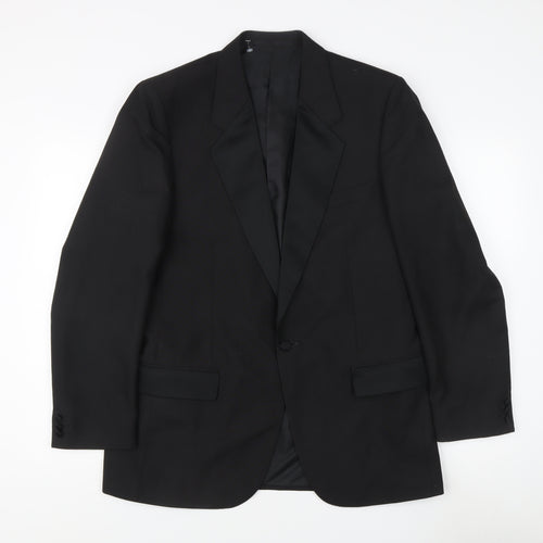 Revira Men's Black Regular Fit Blazer, Size 40