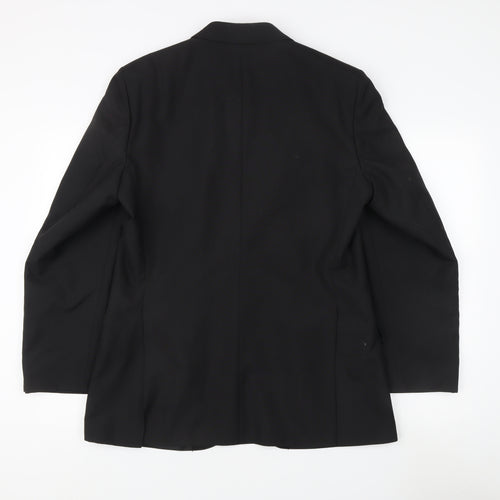 Revira Men's Black Regular Fit Blazer, Size 40