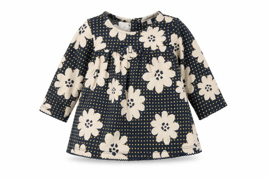 Front view of Jasper Conran Floral Top Black unisex baby 3-6 months