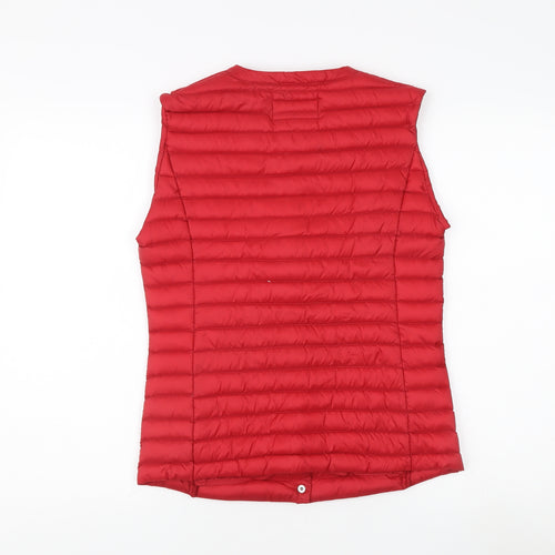 Laura Ashley Women's Red Padded Waistcoat Size 8