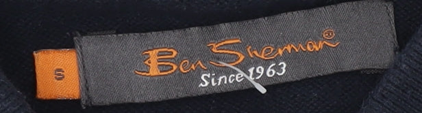 Ben Sherman Men's Blue polo Jumper, size Small.