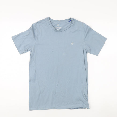 Jack & Jones Boys Blue T-Shirt, 14 Years, Casual, Logo Accent