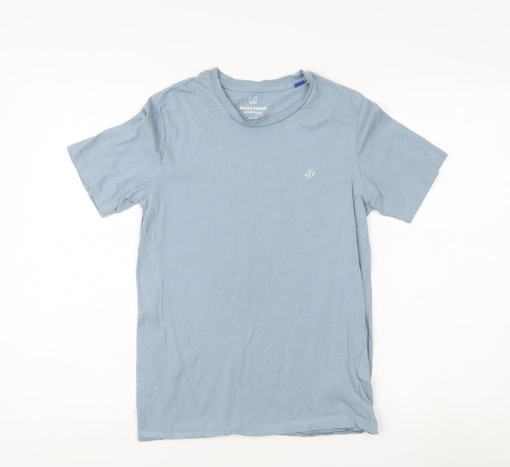 Jack & Jones Boys Blue T-Shirt, 14 Years, Casual, Logo Accent