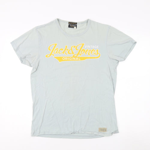 Jack & Jones Men's Blue Vintage T-Shirt L