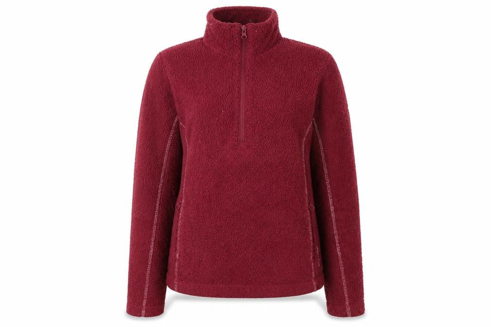 Front view of Craghoppers Women's Red Fleece Pullover UK 10