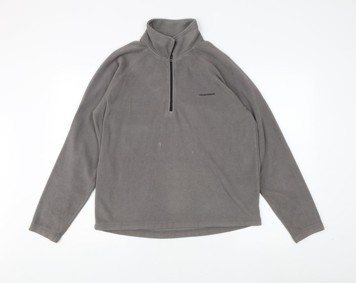 Craghoppers Men's Grey 1/4 Zip Fleece Sweatshirt S