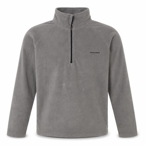 Craghoppers Men's Grey 1/4 Zip Fleece Sweatshirt S