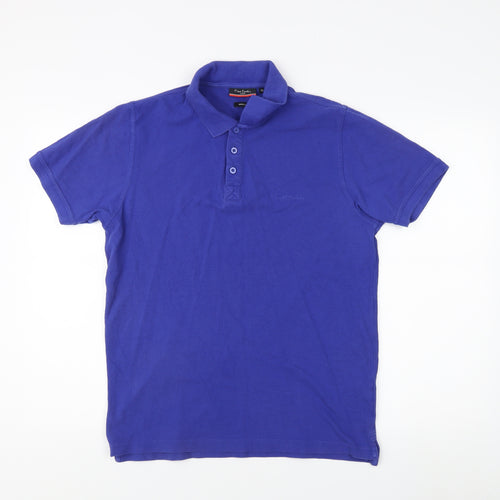 Pierre Cardin Men's Blue Medium Polo Shirt