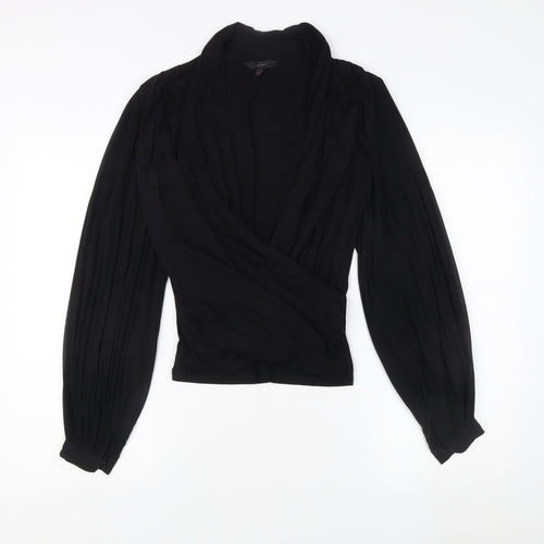 Jasper Conran Women's Black Wrap Blouse - Size 8