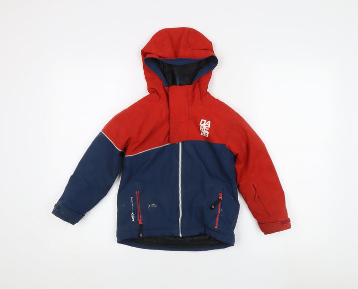 Dare 2b Boys Red Blue Puffer Jacket 3-4 Years Hooded Winter
