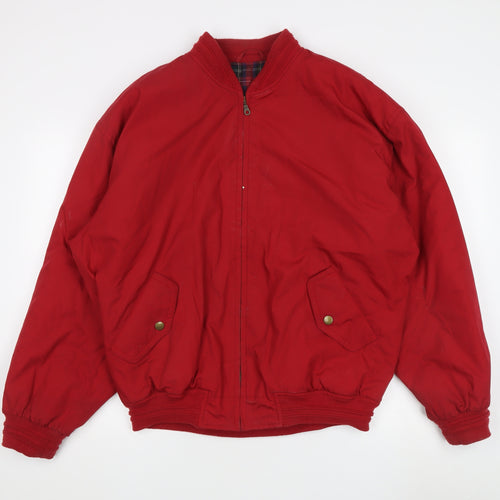 Burton Men's Red Bomber Jacket L, Casual Style