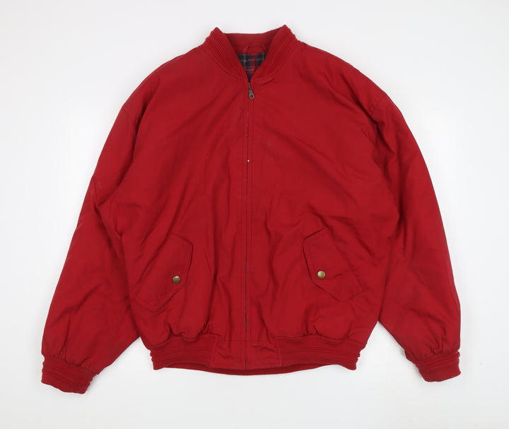 Burton Men's Red Bomber Jacket L, Casual Style