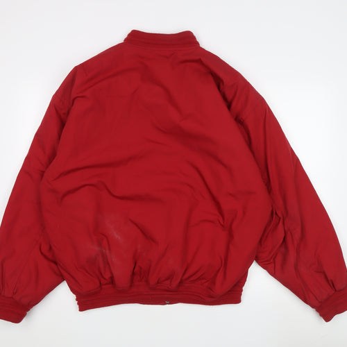 Burton Men's Red Bomber Jacket L, Casual Style