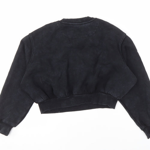 Marks and Spencer Girls Black Pullover Sweatshirt 9-10 University