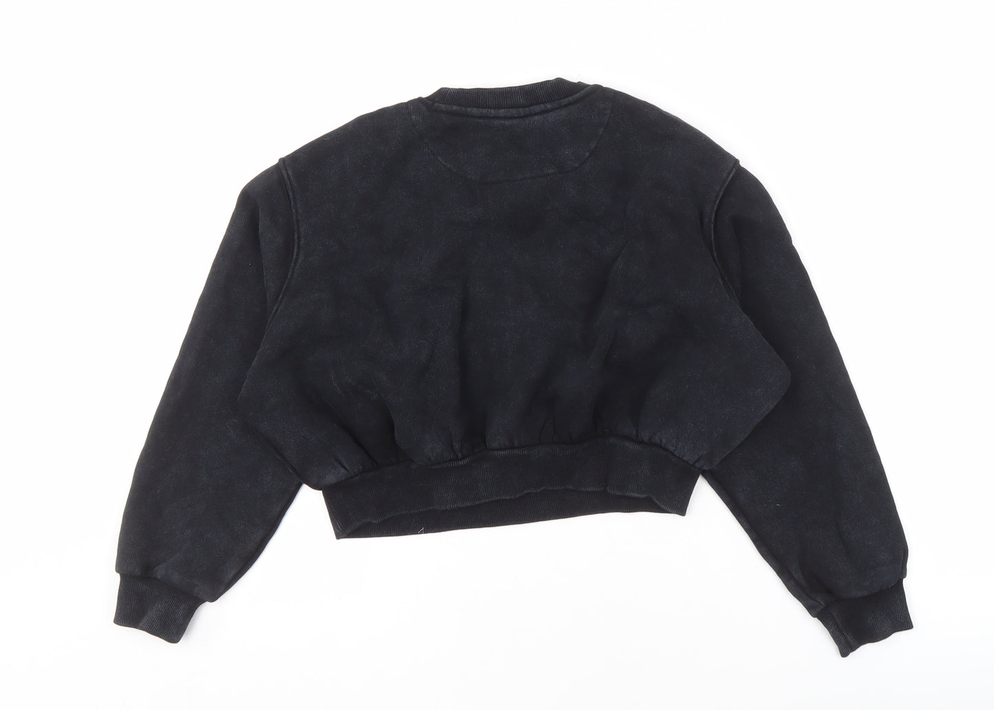 Marks and Spencer Girls Black Pullover Sweatshirt 9-10 University