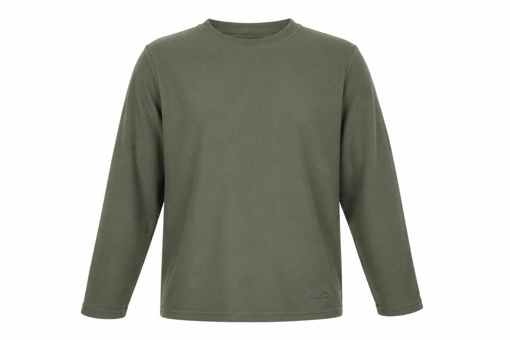 Front view of Peter Storm Men's Green Fleece Pullover Sweatshirt XS