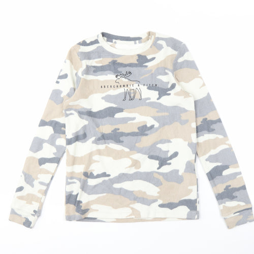 Abercrombie Kids Boys Camouflage Pullover Sweatshirt, 14 Years