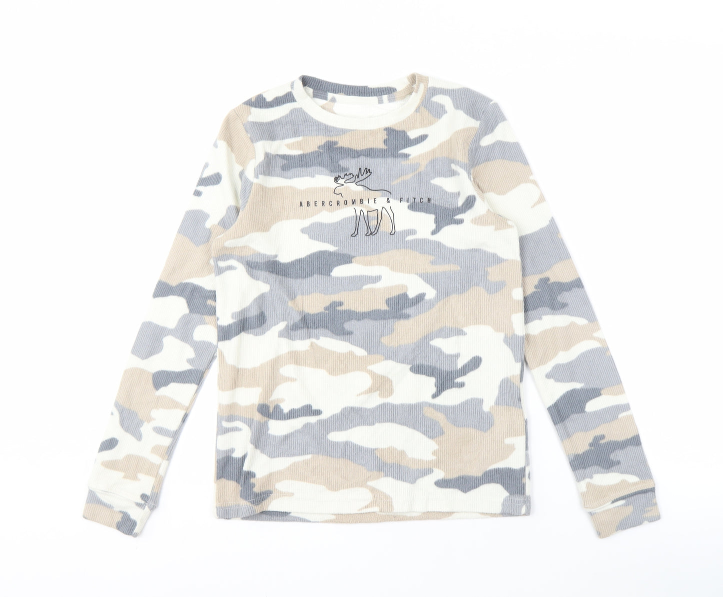 Abercrombie Kids Boys Camouflage Pullover Sweatshirt, 14 Years