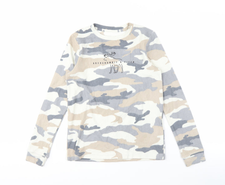 Abercrombie Kids Boys Camouflage Pullover Sweatshirt, 14 Years