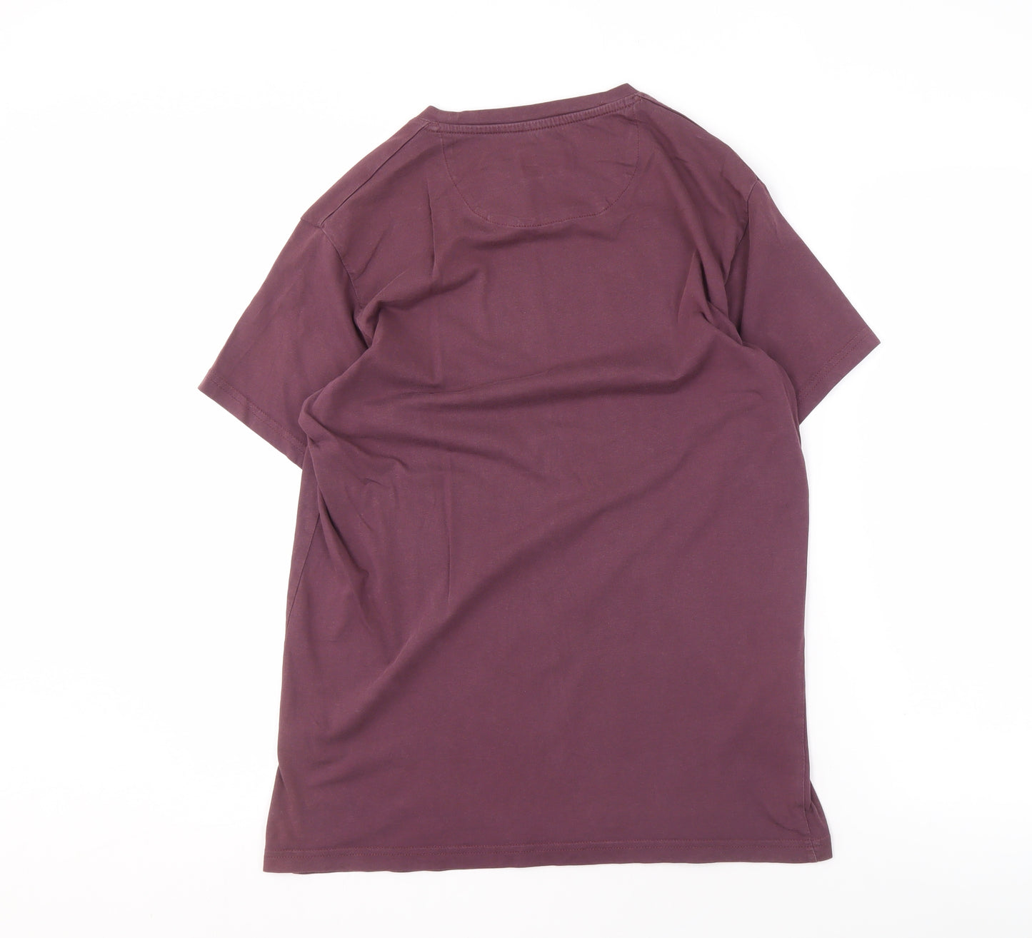 Farah Men's Purple Crew Neck T-Shirt, Size L