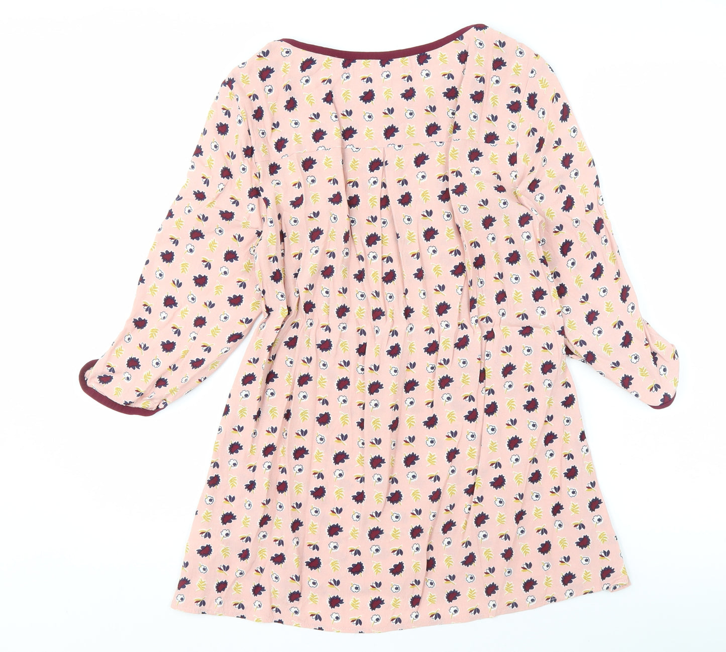 Boden Women's Pink Floral Tunic, Size 10, Spring Wear