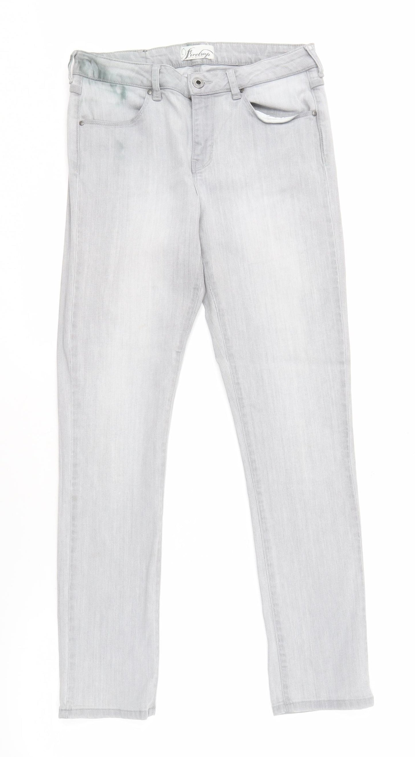 Firetrap Men’s Grey Slim Straight Jeans