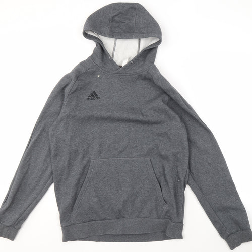 Adidas Men's Grey Hoodie L Pullover Sports