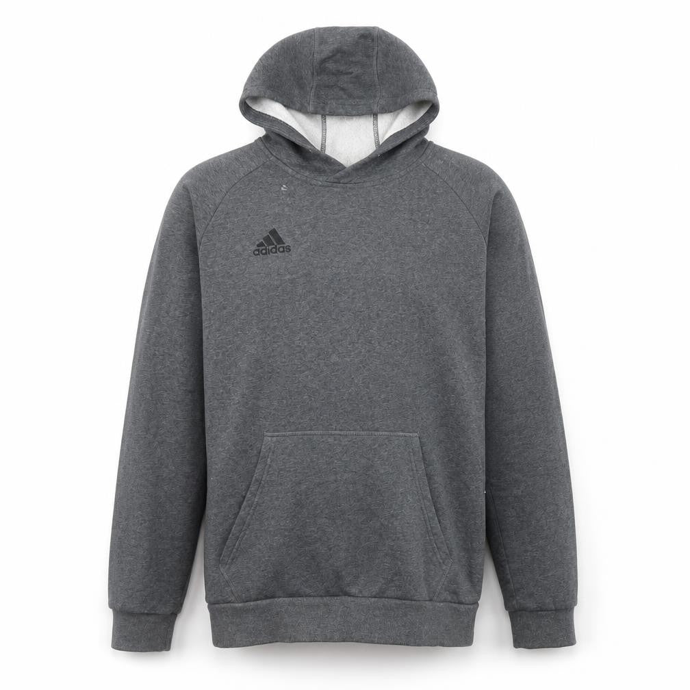 Front view of Adidas Men's Grey Hoodie L Pullover Sports